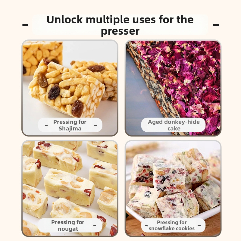 Sada nástrojov s odnímateľným spodným dnom pre Snowflake Crispy Ejiao tortu, sušienky, nugát a karamel