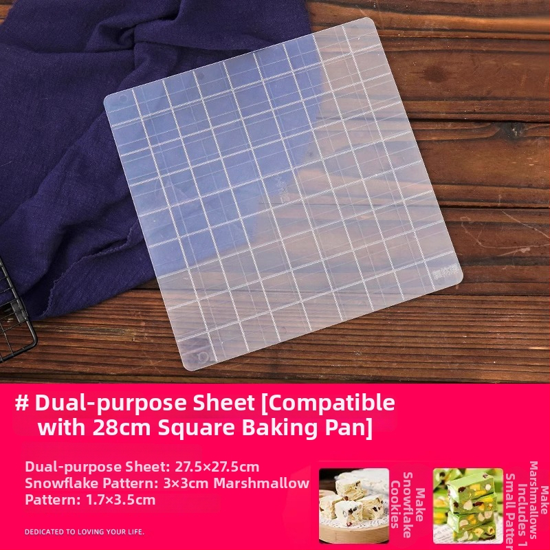 Sada nástrojov s odnímateľným spodným dnom pre Snowflake Crispy Ejiao tortu, sušienky, nugát a karamel