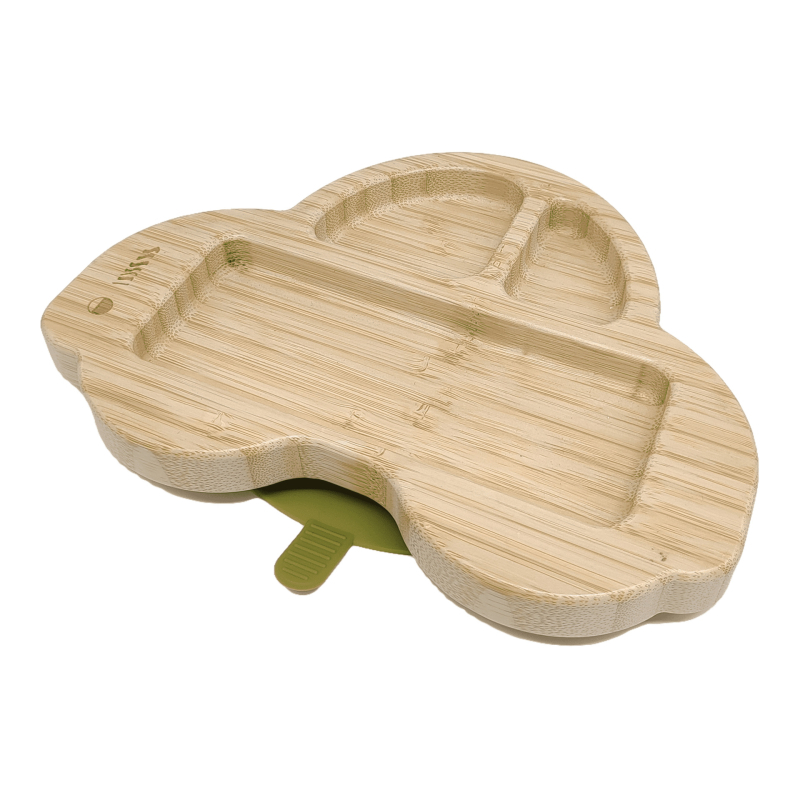 Dječji tanjur od vlakana bambusa s usisnom podlogom, protiv prevrtanja, od 6 mjeseci