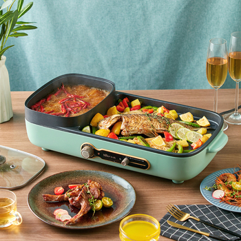 Bear DKL-C15G1 Električni lonac za juhe i roštilj u jednom, kapacitet 2–3 L, snaga ispod 800 W, mehanička kontrola, parenje, prženje, kuhanje, teppanyaki