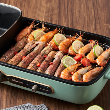 Bear DKL-C15G1 Električni lonac za juhe i roštilj u jednom, kapacitet 2–3 L, snaga ispod 800 W, mehanička kontrola, parenje, prženje, kuhanje, teppanyaki