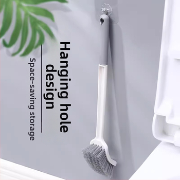 Kefa na záchod s hrubšou dlhšou rúčkou, mäkké štetiny, montovaná na stenu, pre toalety typu squat (Materiál: špongia)