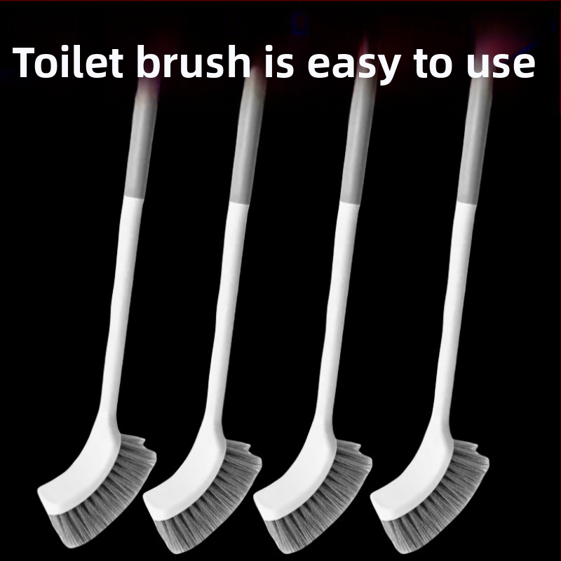 Kefa na záchod s hrubšou dlhšou rúčkou, mäkké štetiny, montovaná na stenu, pre toalety typu squat (Materiál: špongia)