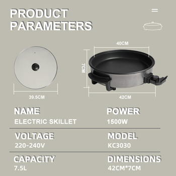 Višestruki električni lonac s neprijanjajućim unutarnjim dijelom; 1201–1500W; para, prženje, kuhanje, dinstanje; 5–6 porcija; podesiva temperatura