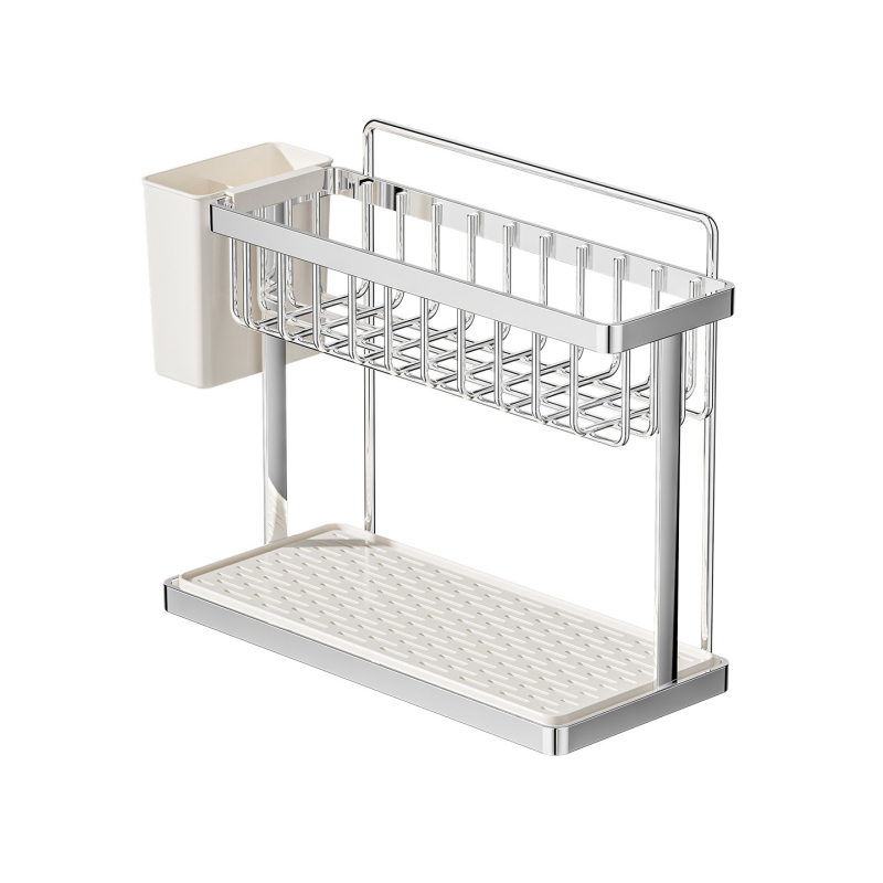 Stalak za čaše od nehrđajućeg čelika, stolni dvostruki držač čaša, bez bušenja, 150 g