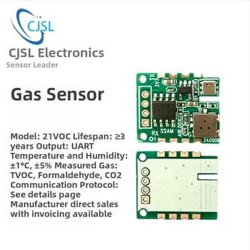 21VOC all-in-one modul na detekciu kvality ovzdušia s TVOC, formaldehydom, CO2, teplotou a vlhkosťou, UART výstup