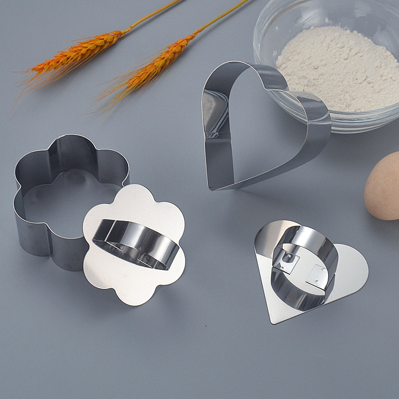 Μορφή για ζαχαροπλαστική από ανοξείδωτο ατσάλι με ακανόνιστο σχήμα για mousse, τούρτες και μπισκότα