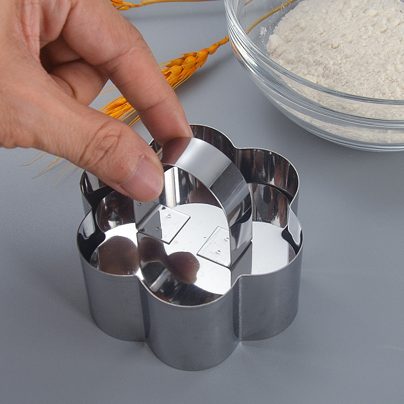 Μορφή για ζαχαροπλαστική από ανοξείδωτο ατσάλι με ακανόνιστο σχήμα για mousse, τούρτες και μπισκότα