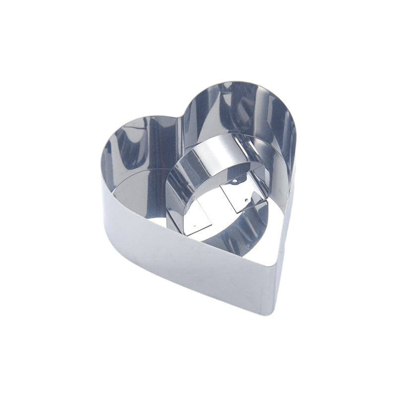 Μορφή για ζαχαροπλαστική από ανοξείδωτο ατσάλι με ακανόνιστο σχήμα για mousse, τούρτες και μπισκότα