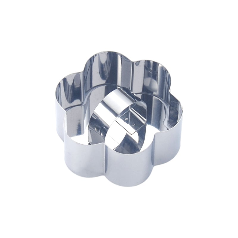 Μορφή για ζαχαροπλαστική από ανοξείδωτο ατσάλι με ακανόνιστο σχήμα για mousse, τούρτες και μπισκότα