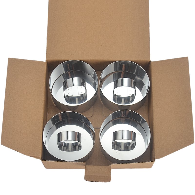 Μορφή για ζαχαροπλαστική από ανοξείδωτο ατσάλι με ακανόνιστο σχήμα για mousse, τούρτες και μπισκότα