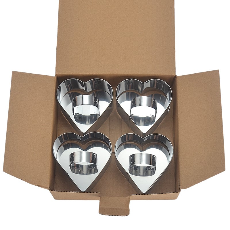 Μορφή για ζαχαροπλαστική από ανοξείδωτο ατσάλι με ακανόνιστο σχήμα για mousse, τούρτες και μπισκότα