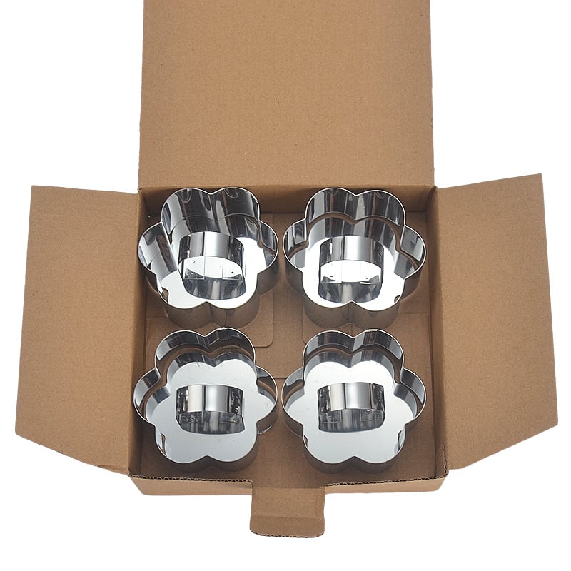 Μορφή για ζαχαροπλαστική από ανοξείδωτο ατσάλι με ακανόνιστο σχήμα για mousse, τούρτες και μπισκότα