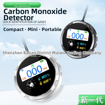 HD10 Detector portabil de monoxid de carbon – interval de măsurare 0-999 ppm, precizie ±2 ppm, baterie Li-ion încorporată 3,7V