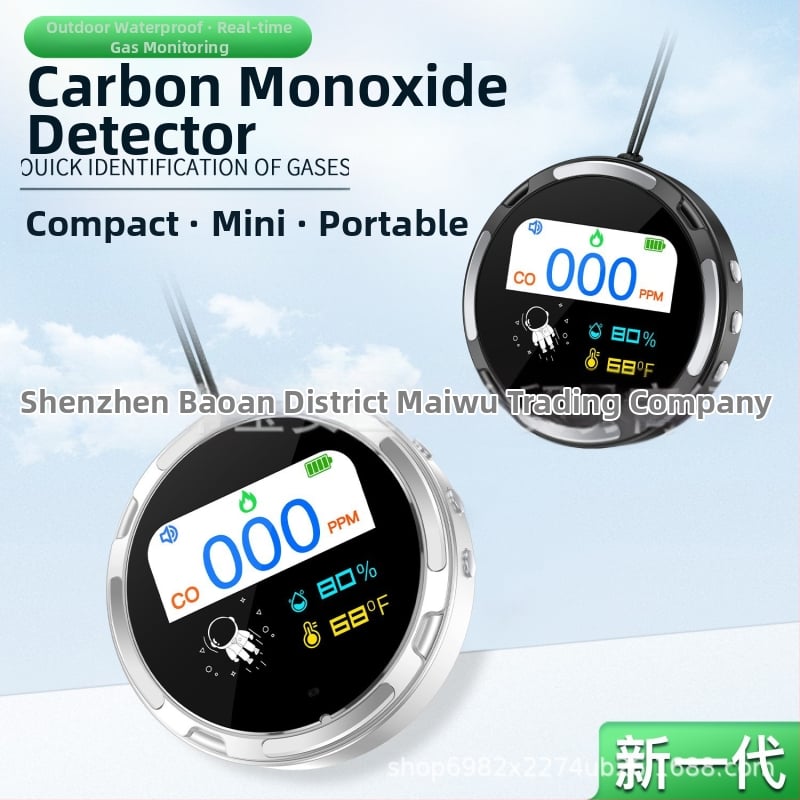 HD10 Detector portabil de monoxid de carbon – interval de măsurare 0-999 ppm, precizie ±2 ppm, baterie Li-ion încorporată 3,7V