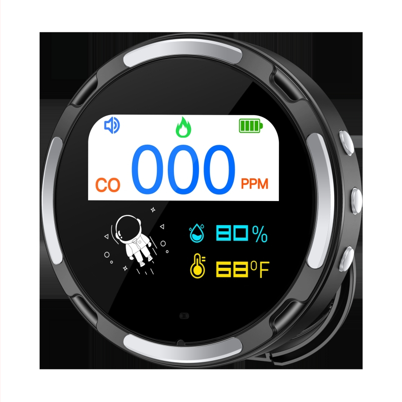 HD10 Detector portabil de monoxid de carbon – interval de măsurare 0-999 ppm, precizie ±2 ppm, baterie Li-ion încorporată 3,7V