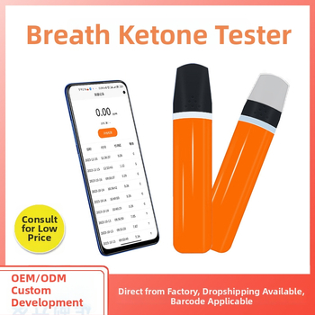 KT-37B Lehelet-keton mérő Type-C töltéssel, Adatok figyelése az alkalmazásban, Ketogén detektálás; Mérési tartomány 0-40 PPM, Pontosság 99,99%