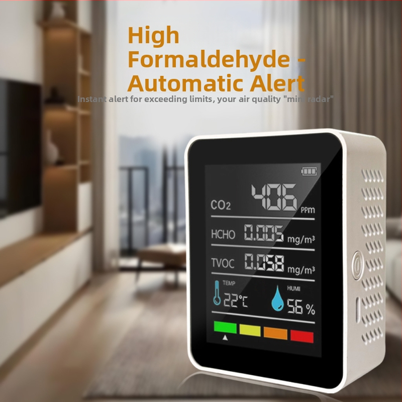 Detektor kvality vzduchu MT05: PM2.5/PM10, CO/CO2, teplota a vlhkosť, Type-C napájanie
