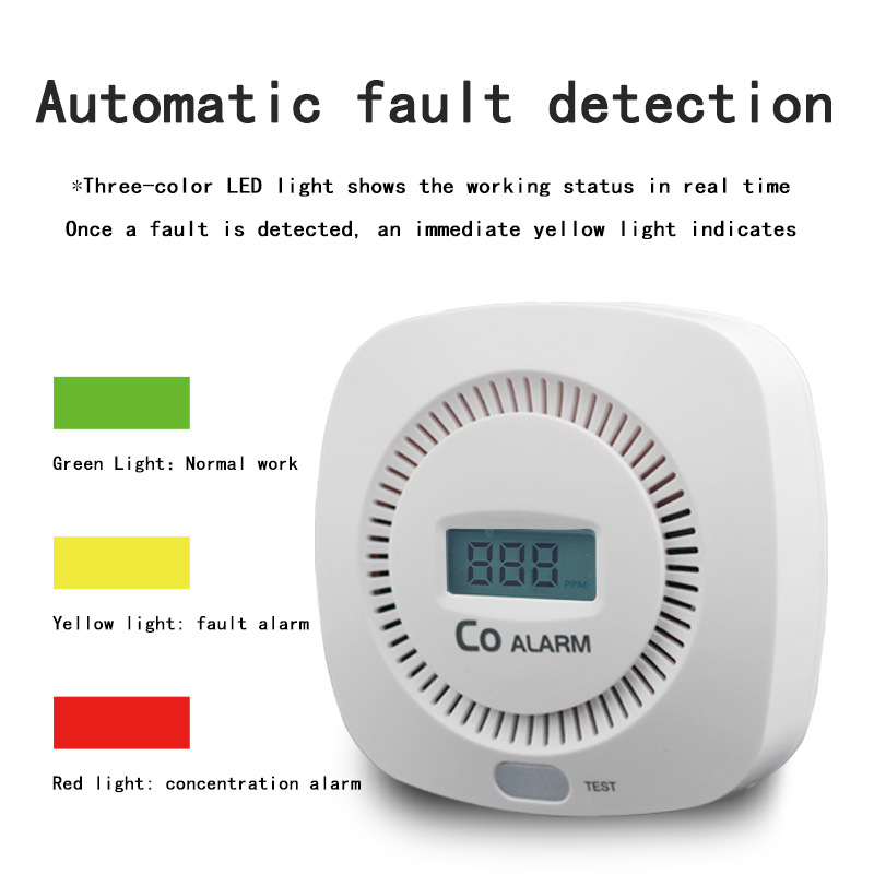 Фиксиран CO детектор за дома — модел JM-CO-NB901; Тип: фиксиран; Обект на измерване: въглероден монооксид; Захранване: 15 µA