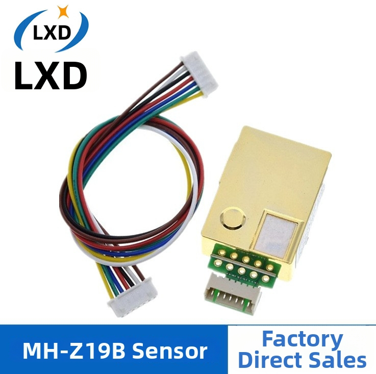 Infračervený CO2 senzor modul MH-Z19B/MH-Z19C, značka LXD
