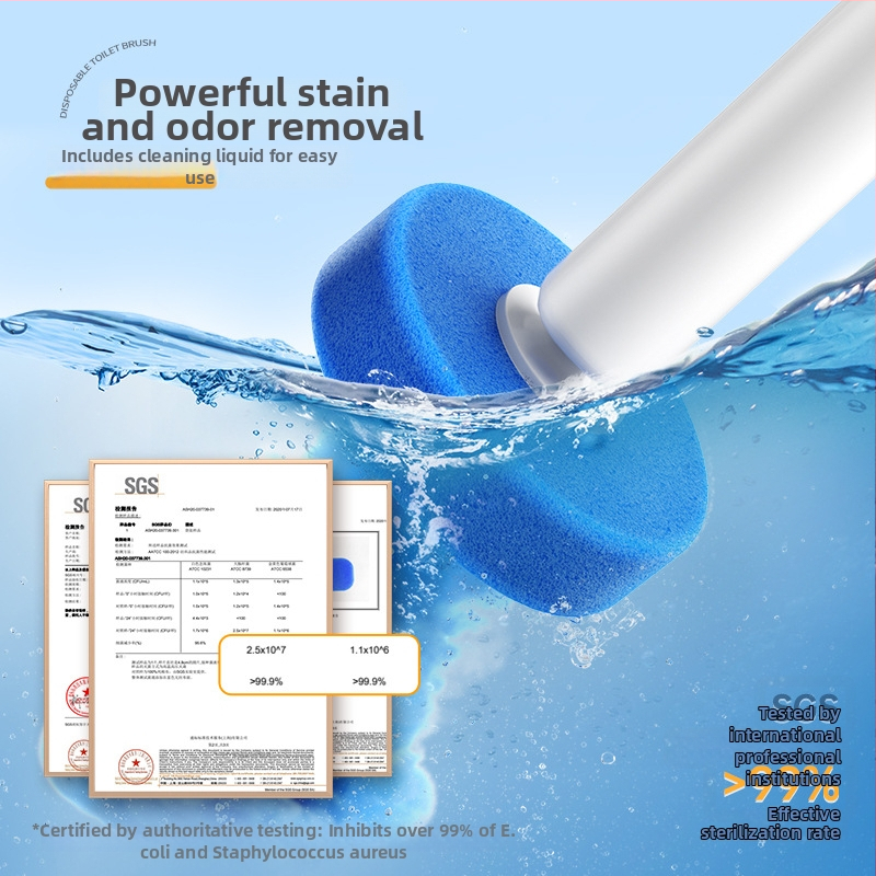 Stěnová toaletní kartáč, jednorazový, plastový — Značka Good helper, pre domáce použitie