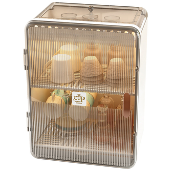 Držač čaša na zid – proziran, PET+PP, 2 kg, bez bušenja