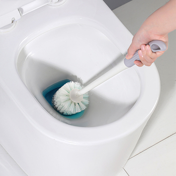 Četka za WC s produljenim držalom, plastična okrugla glava, bez mrtvih kutova, baza, težina 250 g