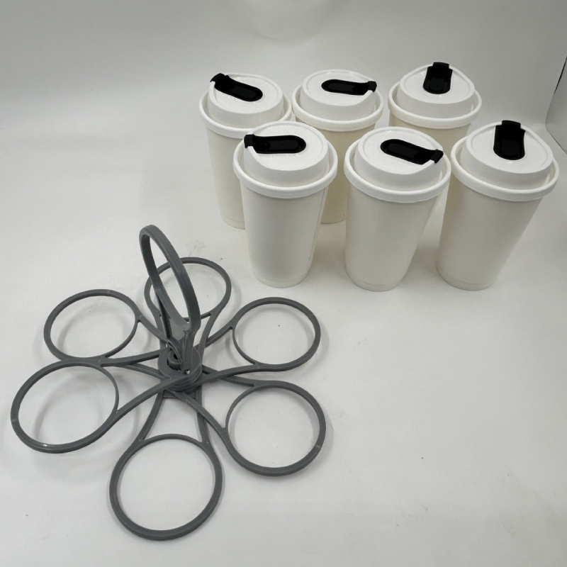 Prijenosni plastični držač za čaše vina – za zabave, minimalistički dizajn