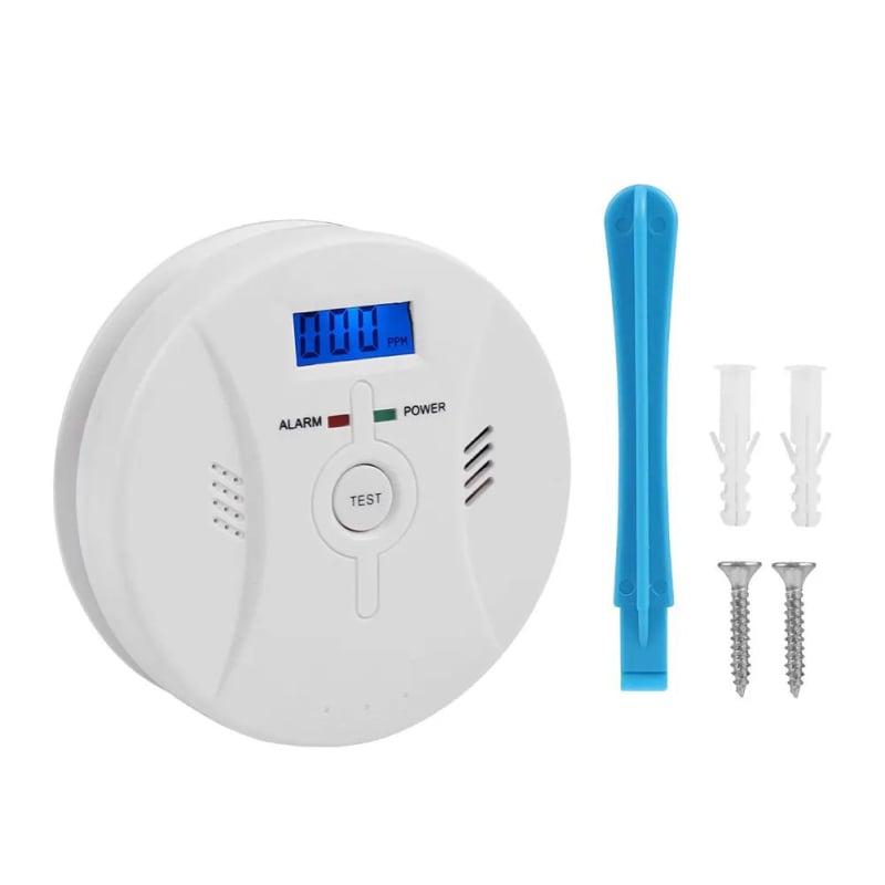 2-σε-1 ανιχνευτής CO και καπνού – τοίχο τοποθέτηση, ασύρματος έξυπνος αισθητήρας, κάλυψη έως 30 τ.μ., ακρίβεια 99,5%, τροφοδοσία DC 9V μπαταρία