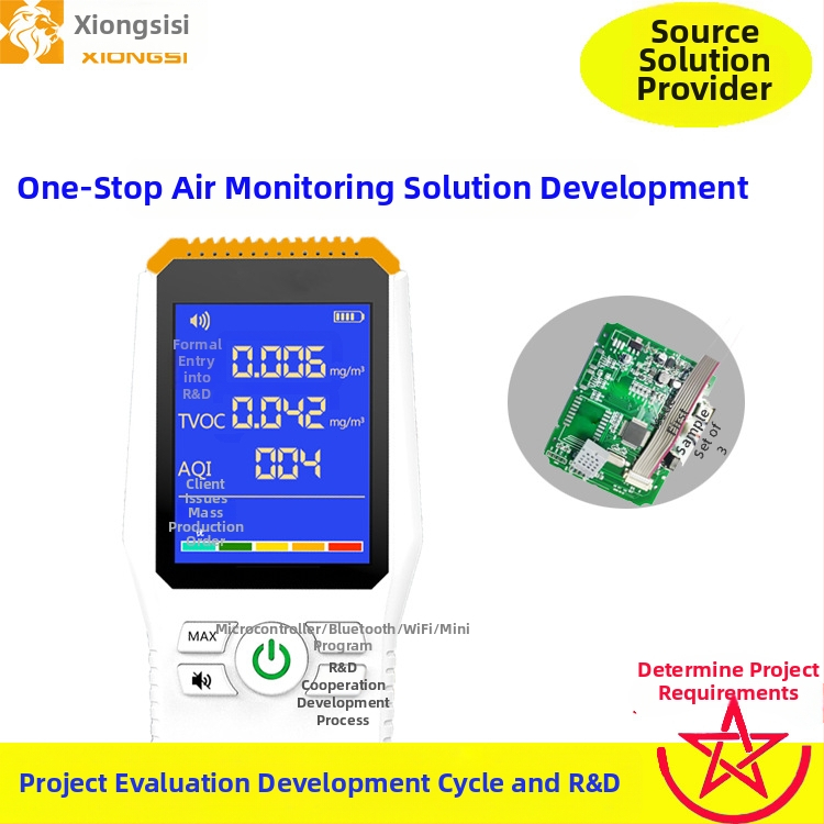 Fei Meng WiFi PCBA doska pre monitorovanie vzduchu – senzor teploty a vlhkosti, TVOC, CO2 a formaldehid