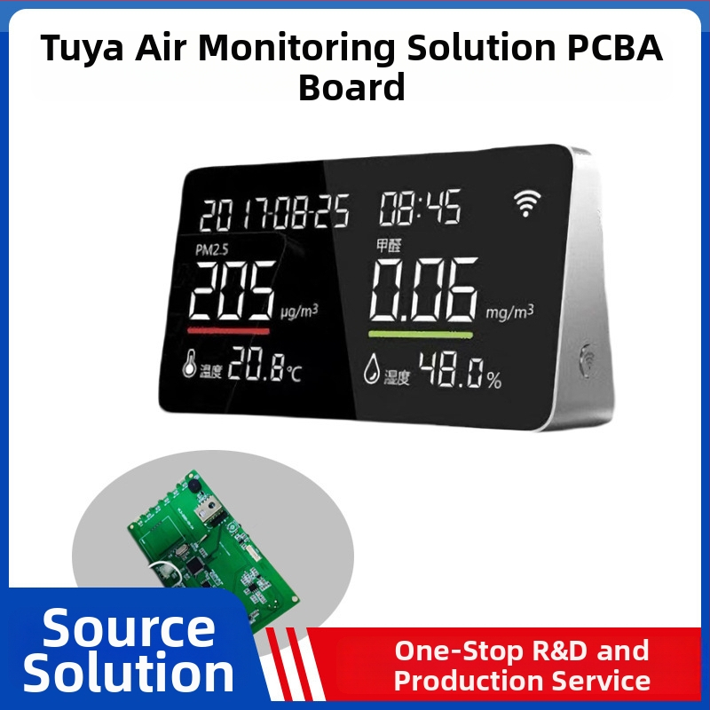 Fei Meng WiFi PCBA doska pre monitorovanie vzduchu – senzor teploty a vlhkosti, TVOC, CO2 a formaldehid