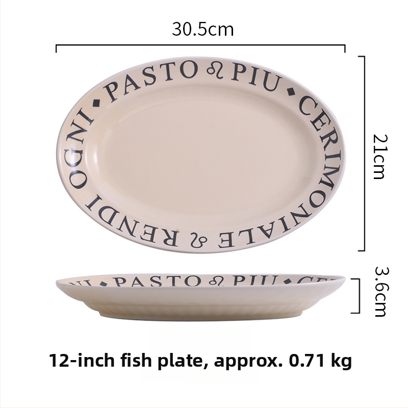 Tongfa kerámia bowls és tányérok készlet angol betűs mintával, aláglazúrozott felülettel, mikrohullámú sütőben használható