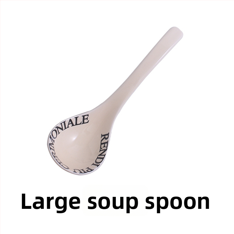 Tongfa kerámia bowls és tányérok készlet angol betűs mintával, aláglazúrozott felülettel, mikrohullámú sütőben használható