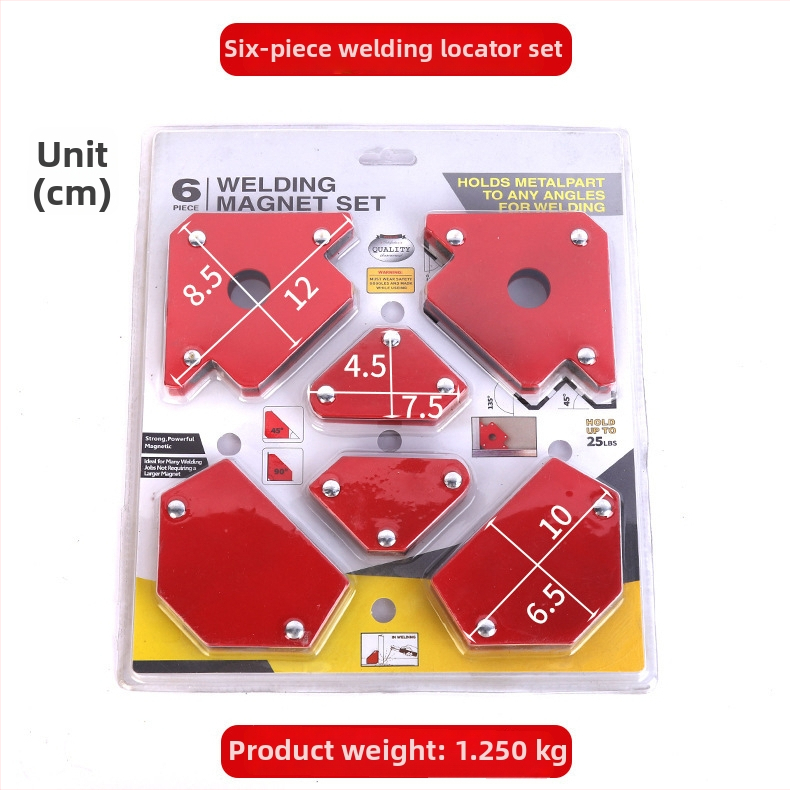 Erős mágneses hegesztő helymeghatározó, mágneses vonzással, derékszöggel és többszögű pozicionálással