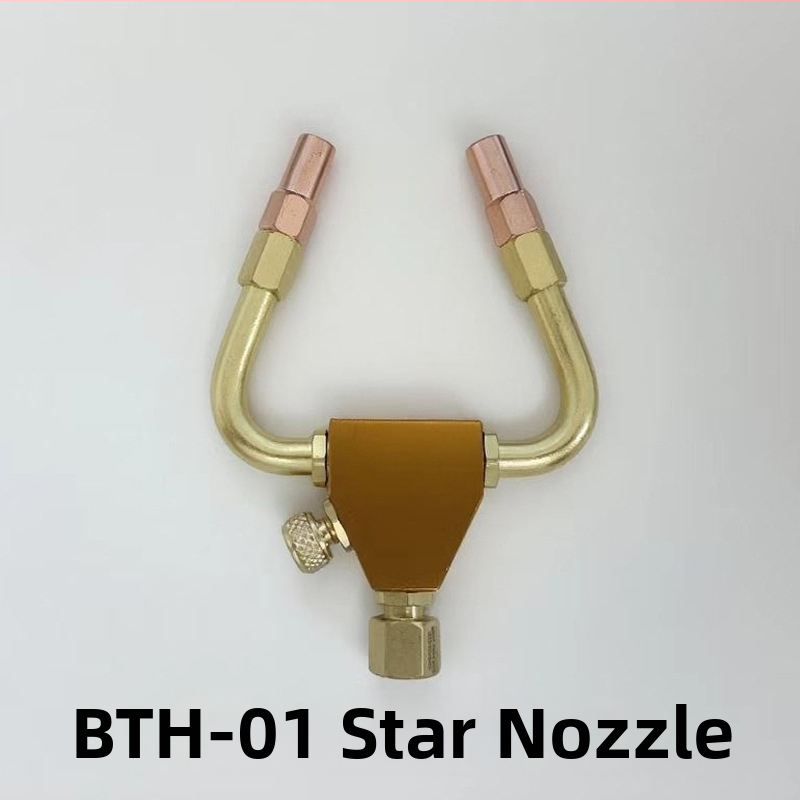 Prijenosna mlaznica za zavarivanje H01-2, dvostruka glava, motiv šljive, acetilen/propan, kompatibilno s Bth-01