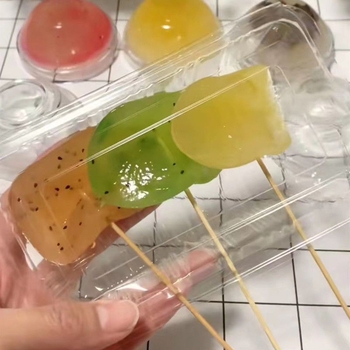 Kutija Bowl Cake – prozirna plastična, pravokutna s poklopcem, za štand, logotip sitotiskom, mogućnost prilagodbe