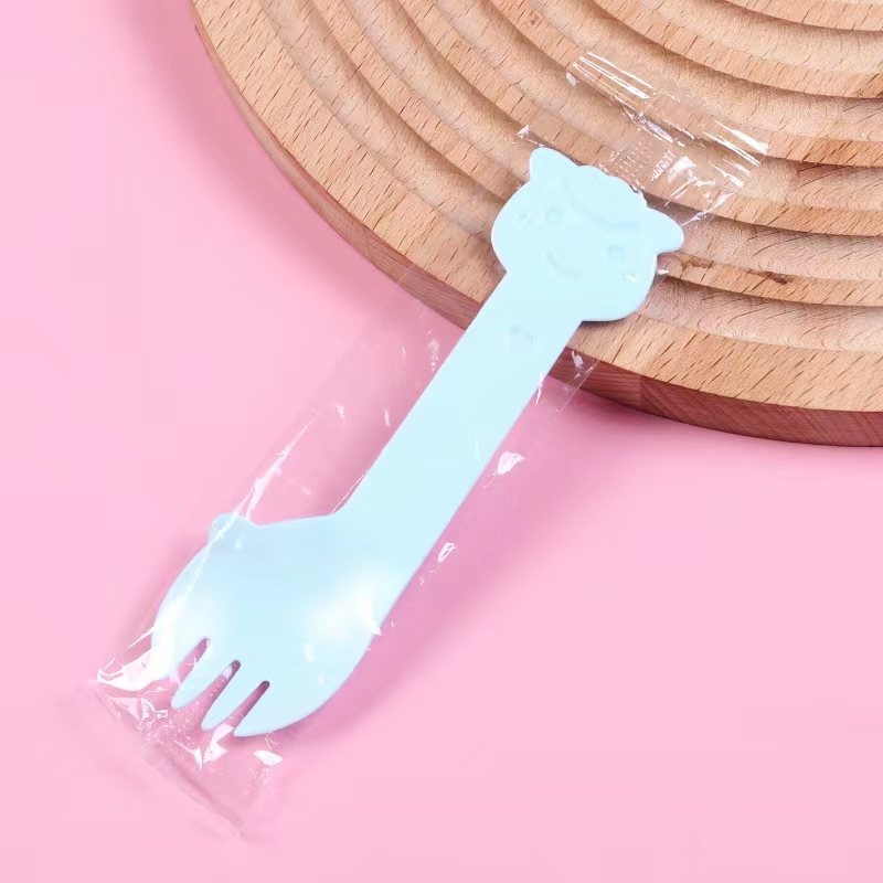 Jednokratni pribor Alpaka: set žlice i vilice, plastični, jednostavan stil, podrijetlo Šangaj, nije prikladno za mikrovalnu