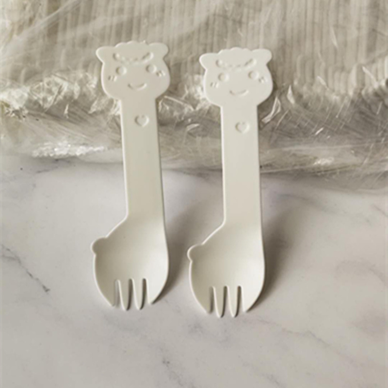 Jednokratni pribor Alpaka: set žlice i vilice, plastični, jednostavan stil, podrijetlo Šangaj, nije prikladno za mikrovalnu