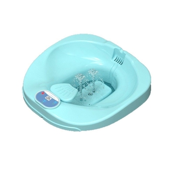 Електрическа седяща вана за хемороиди – пластмасова, готова за използване с тоалетна