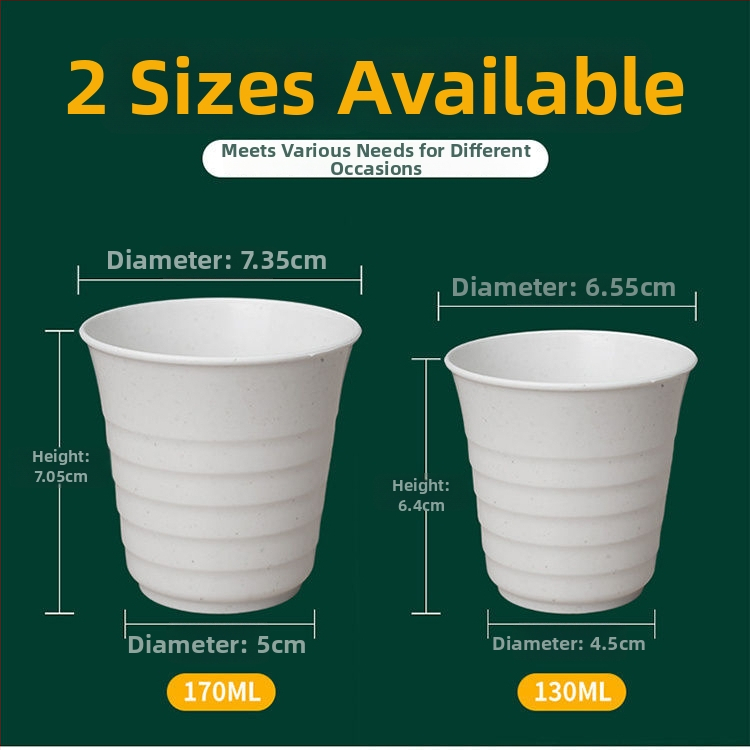 Jednorazová súprava riadu z ryžovej šupky pre 10 osôb, zahŕňa misky, paličky, poháre a lyžice, biologicky rozložiteľné