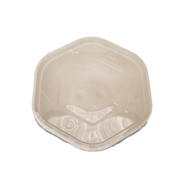 Cutie de prânz hexagonală din pulpă de hârtie, biodegradabilă, grosime 0,03 mm, capacitate 700/1100/1300/1600 ml