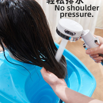 Сгъваема преносима ваничка за измиване на коса — пластмасова, за къпане, сгъваема конструкция, за възрастни