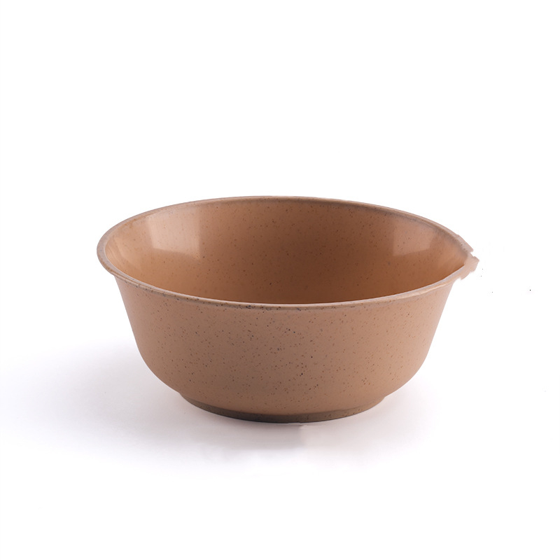 Set de veselă biodegradabil bazat pe amidon de porumb, cu boluri rotunde, farfurii pătrate și lingurițe, capacitate 350 ml