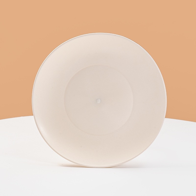 Set de veselă biodegradabil bazat pe amidon de porumb, cu boluri rotunde, farfurii pătrate și lingurițe, capacitate 350 ml