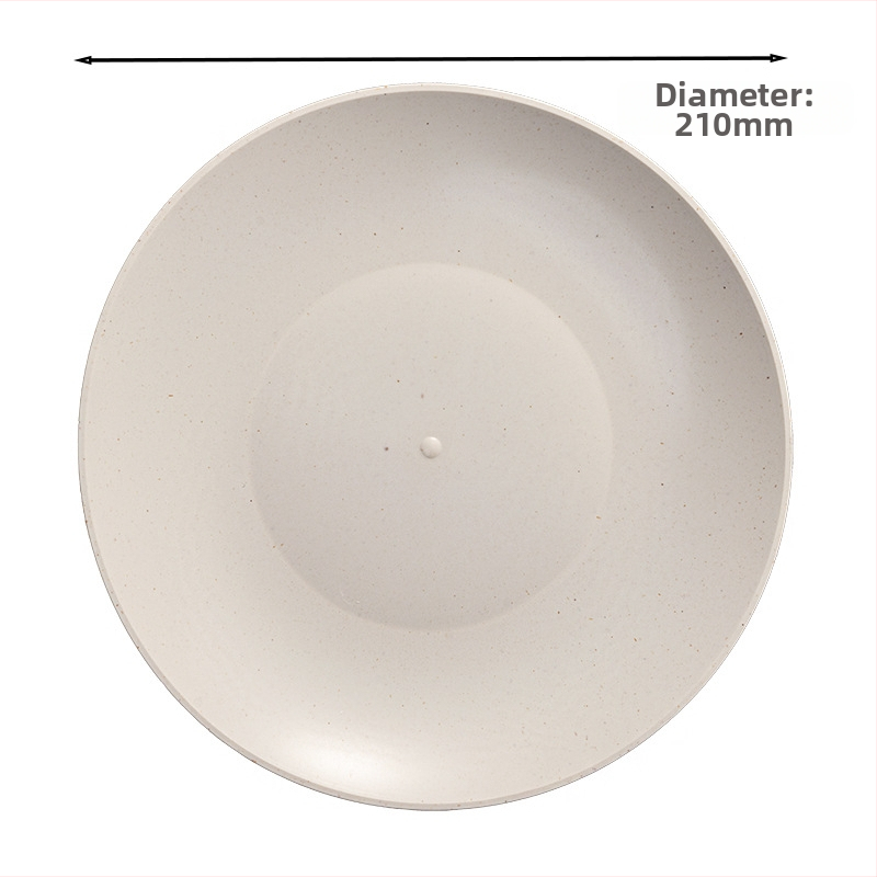 Jednorazový set riadu na báze kukuričného škrobu, s kruhovými miskami, štvorcovými taniermi a malými lyžicami – biologicky rozložiteľné, kapacita 350 ml