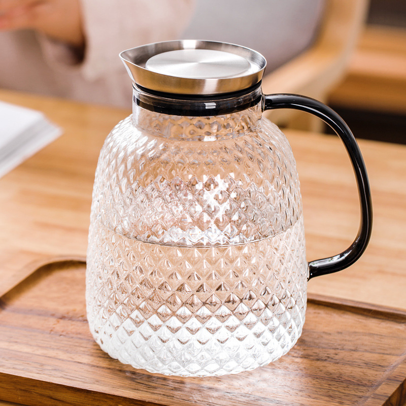 Ceșcuță de sticlă cu textură ciocan și mâner (rezistentă la temperaturi înalte, sticlă borosilikat, strat unic, rotund)