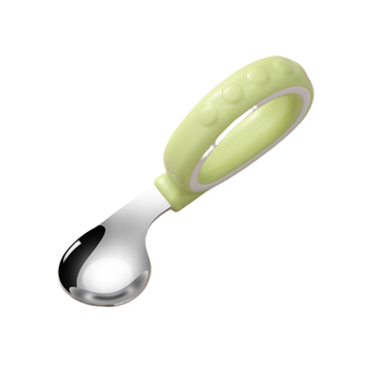 Set de furculițe și linguriță pentru copii — simplu din oțel inoxidabil, pentru vârste de peste 3 luni (furculiță/linguriță)