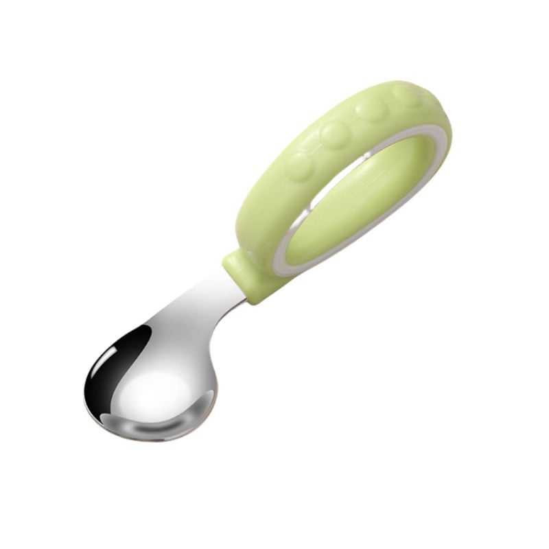 Set de furculițe și linguriță pentru copii — simplu din oțel inoxidabil, pentru vârste de peste 3 luni (furculiță/linguriță)