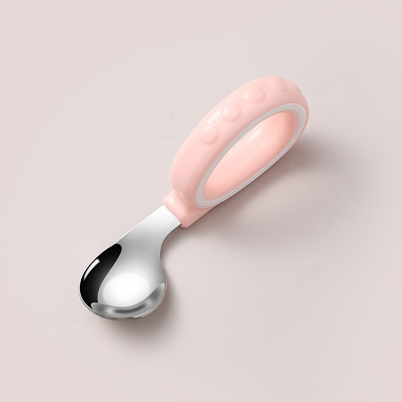 Set de furculițe și linguriță pentru copii — simplu din oțel inoxidabil, pentru vârste de peste 3 luni (furculiță/linguriță)