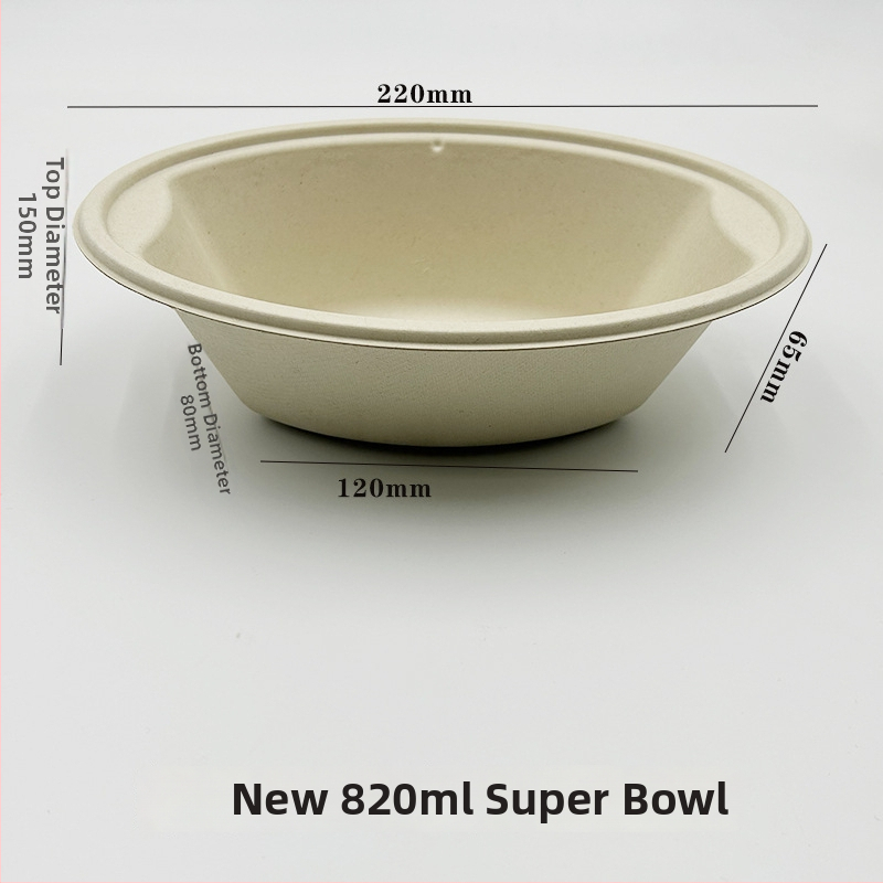 Jednorázová papierová miska na šalát, oválny tvar, objem 850 ml, biologicky rozložiteľná, prispôsobiteľné spracovanie